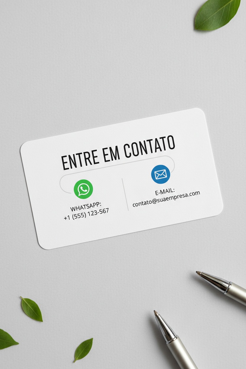 No ícone do WhatApp coloque o telefone +55 (41) 99829-6357. No ícone do email coloque gina.gordon@renaldigital.com